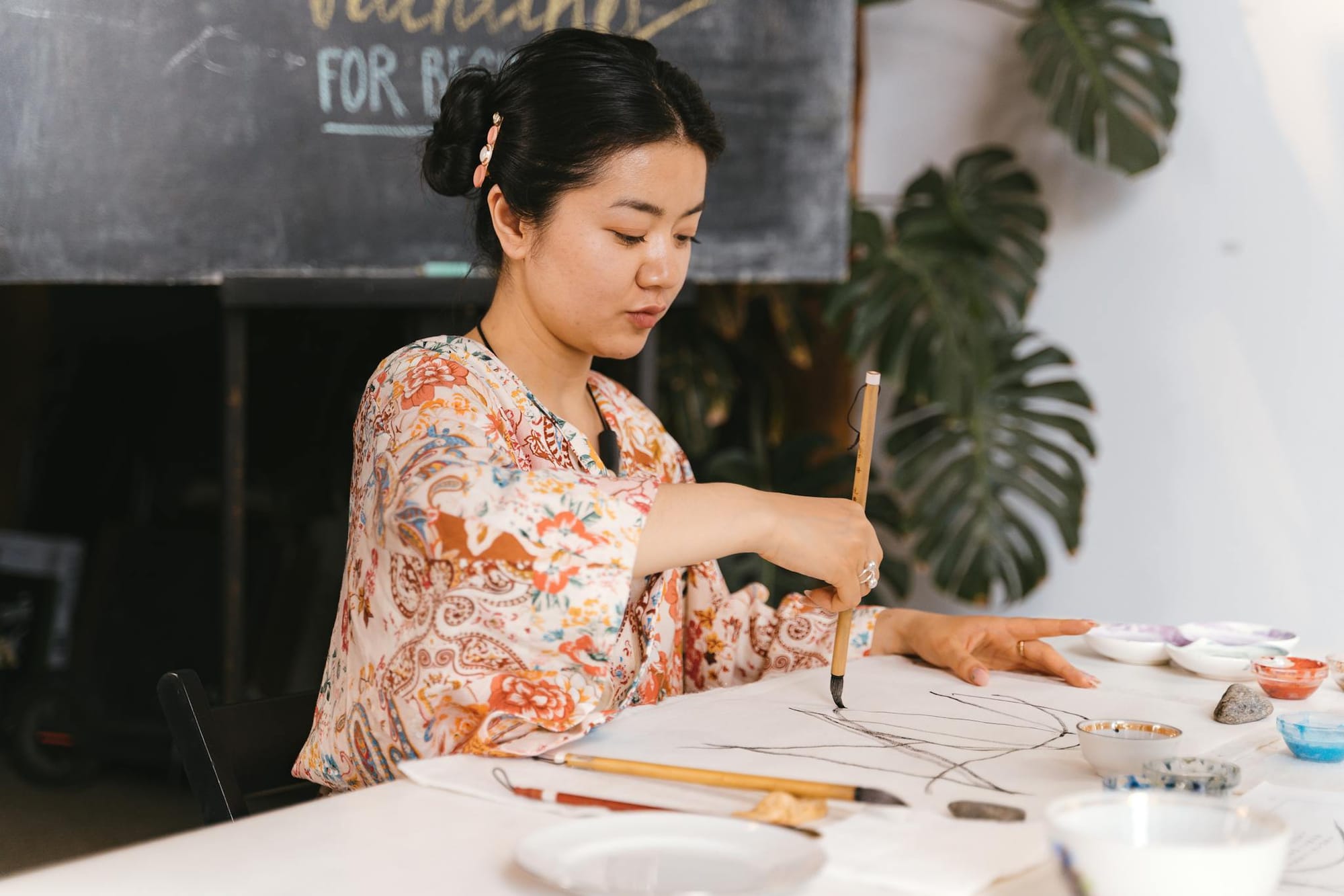 Atelier de calligraphie chinoise